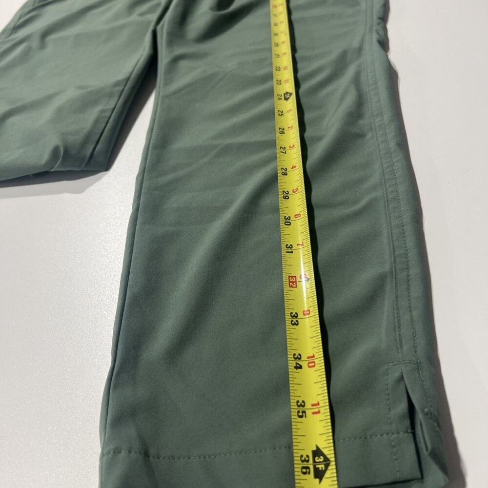 Eddie Bauer Ladies Traveler‎ Pant Medium Green High Rise Active Outdoor Trail - Picture 14 of 14